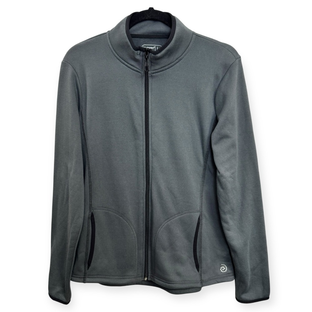 Be Inspired Women's Gray Fleece Jacket Size L